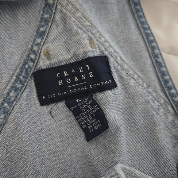 💛 2/$20 or 3/$26  Crazy Horse By Liz Claiborne Vintage Women's Denim Overalls - Picture 7 of 10